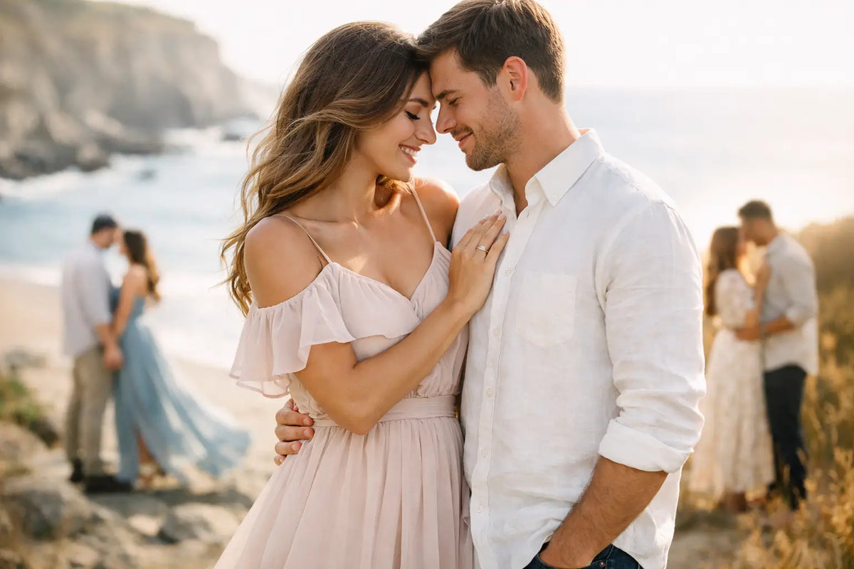Best Dresses for Engagement Photos That Last