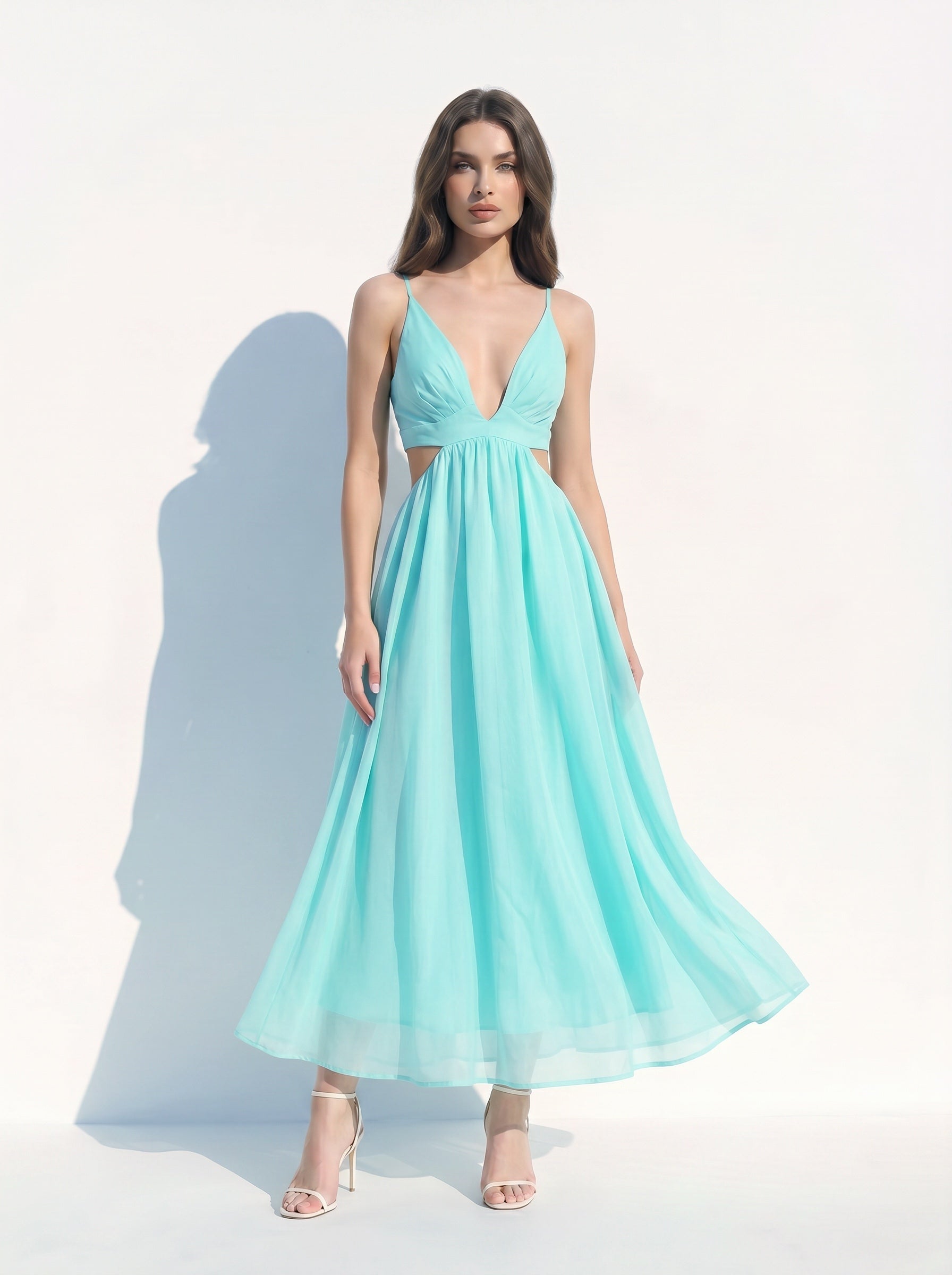 Lada Dress - Aqua green