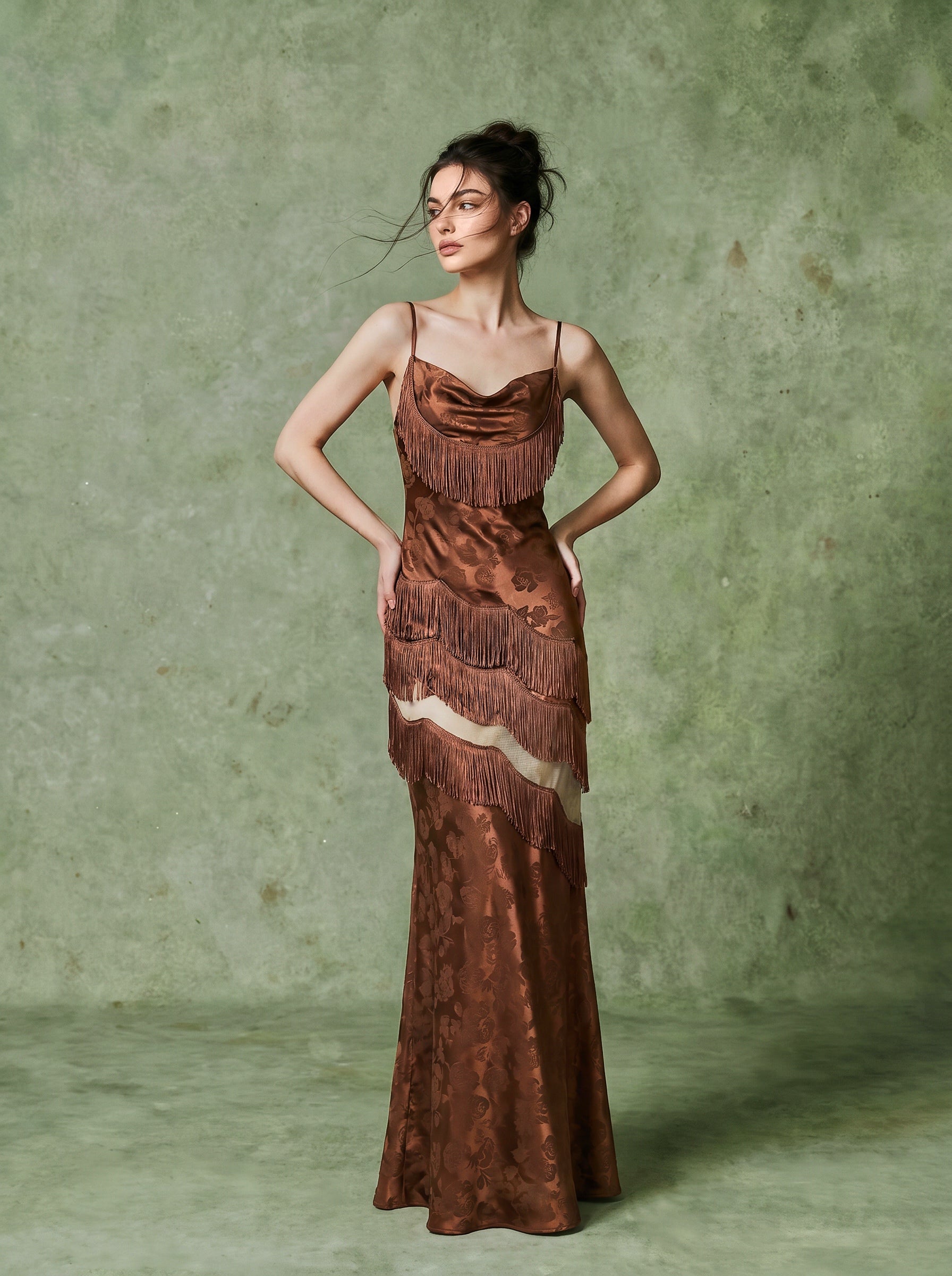 Simone Dress - Brown