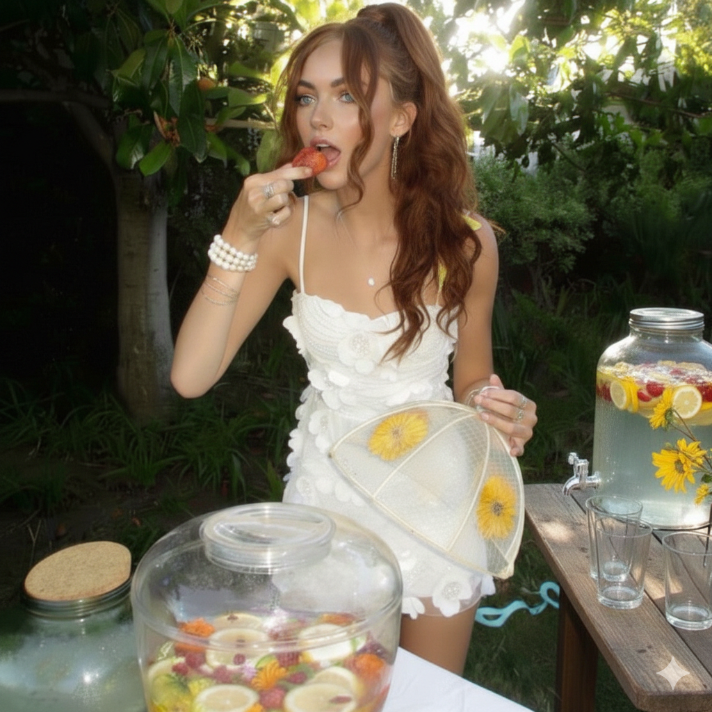 Robe courte blanche à fleurs 3D Elyth Édition, tenue idéale pour une garden party estivale